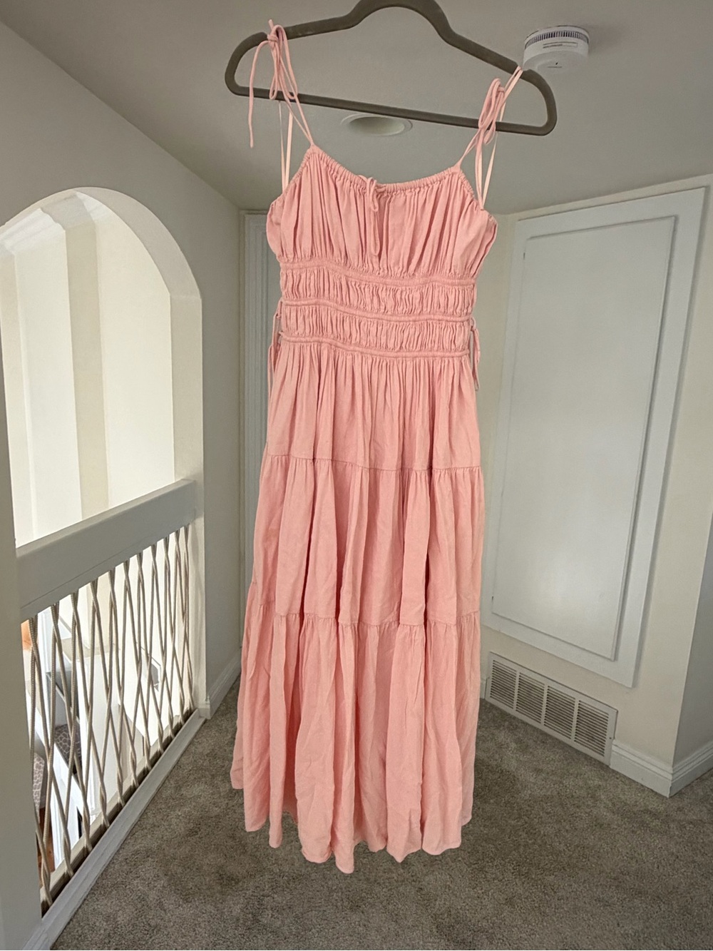Bumpsuit pink poplin dress XS